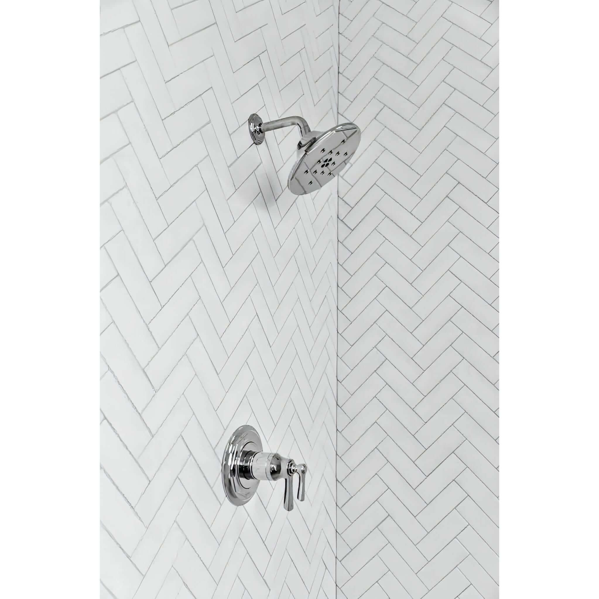 1x3 Thassos White Greek Marble Herringbone Mosaic Tile