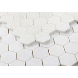 2” Bianco Dolomite Hexagon Mosaic