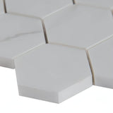 2” Bianco Dolomite Hexagon Mosaic