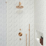 2” Carrara White Honed Penny Round Mosaic Tile