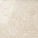 2” Alicante Crema Marfil Hexagon Spanish Marble
