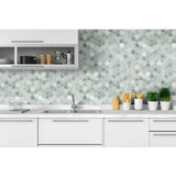 2” Ming Green Classico Polished Hexagon Mosaic Tile