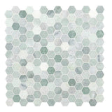 2” Ming Green Classico Polished Hexagon Mosaic Tile