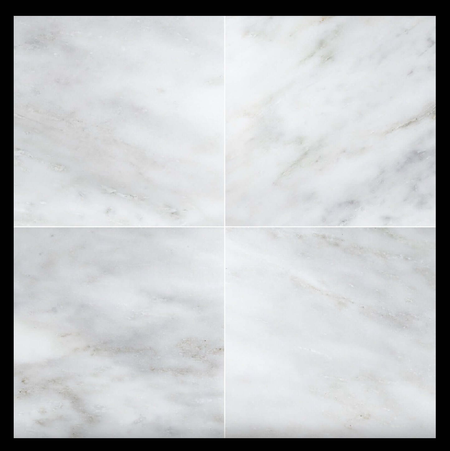 24x24 Oriental White ( Asian Statuary ) Marble Tile