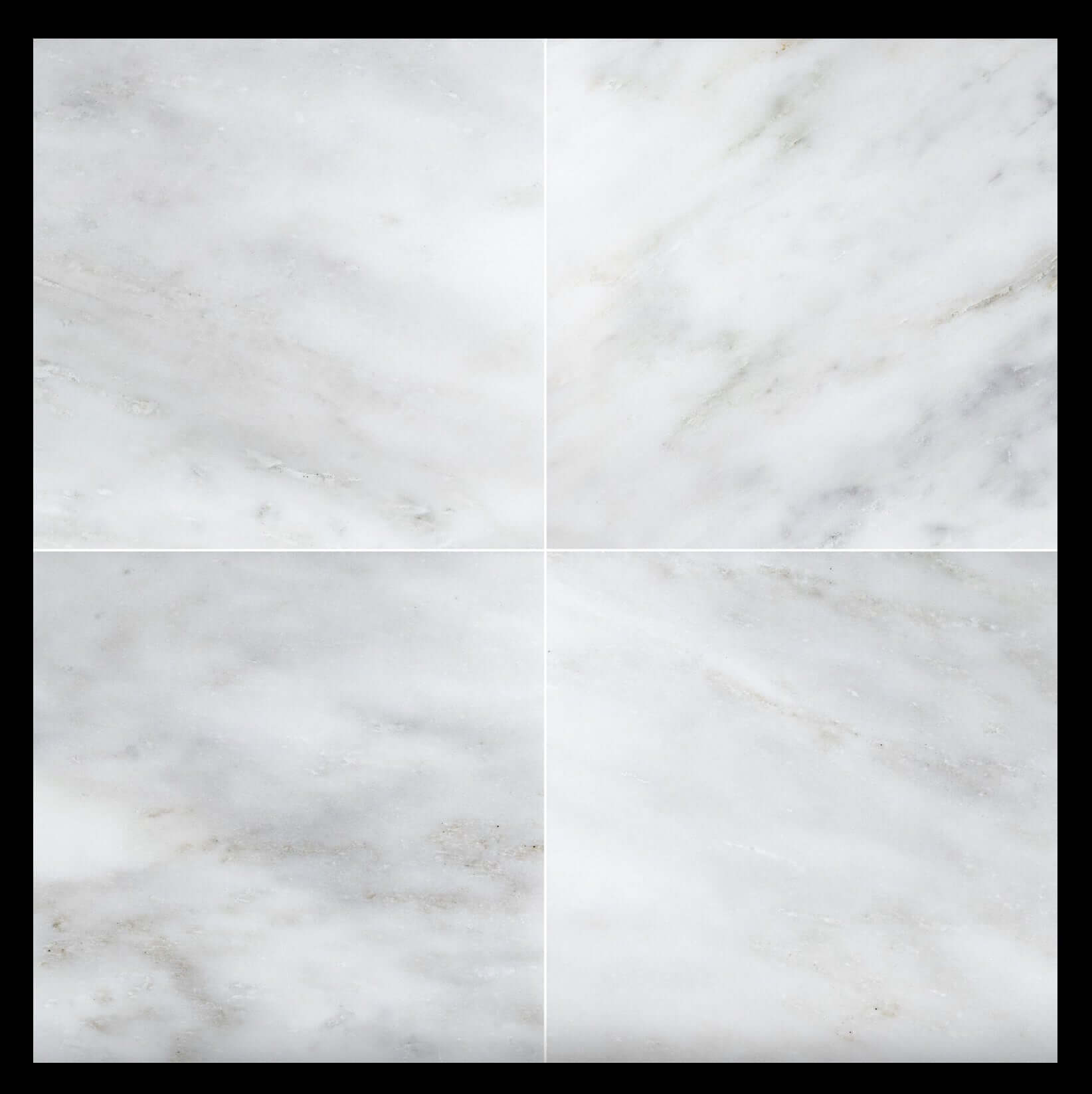 24x24 Oriental White ( Asian Statuary ) Marble Tile