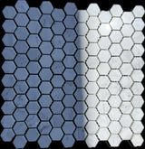 Carrara White Marble 1" Hexagon Mosaic