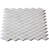 Bianco Dolomite Marble Diamond Mosaic Tile Polished