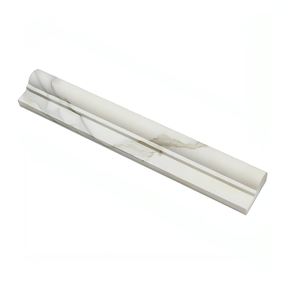 2x12 Tuscan Calacatta Gold Marble  Og-1 Chair Rail Molding Trim Polished / Honed