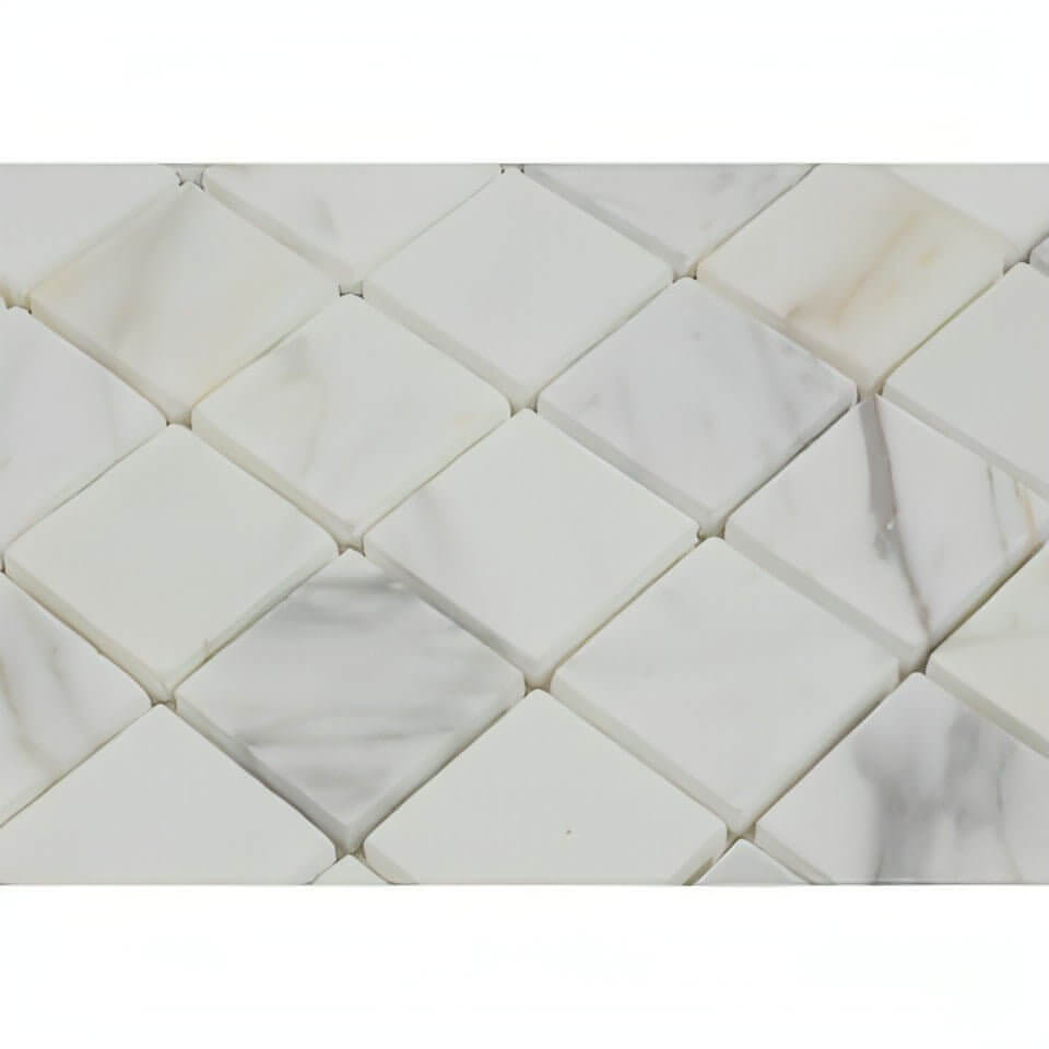 2x2 Calacatta Gold Marble Mosaic Tile
