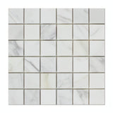 2x2 Calacatta Gold Marble Mosaic Tile