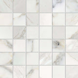 2x2 Calacatta Gold Marble Mosaic Tile