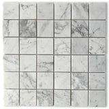 2x2 Carrara White Marble Mosaic