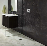2x2 in. Absolute Black Hexagon Polished Granite Mosaic
