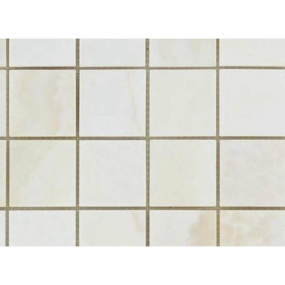 2X2 Vanilla Onyx Cross-Cut Mosaic Tile