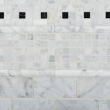 2x4 Carrara White Marble Brick Mosaic Tile