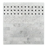 2x4 Carrara White Marble Brick Mosaic Tile