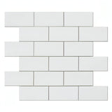 2x4 Thassos White Marble Brick Mosaic Tile