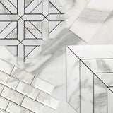 4x12 Calacatta Gold Italian Marble Subway Tile Polished