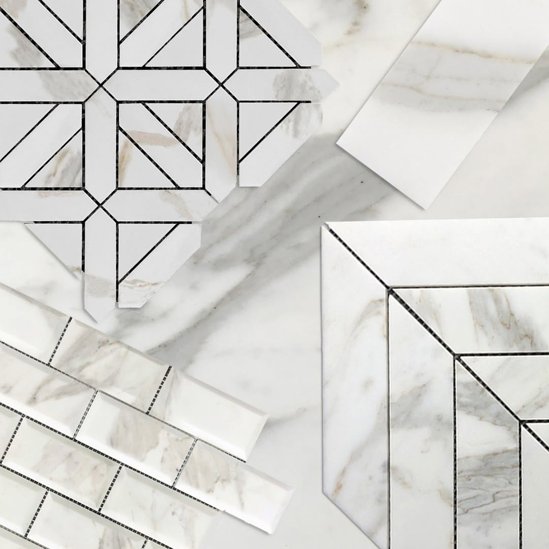 4x12 Calacatta Gold Italian Marble Subway Tile Polished