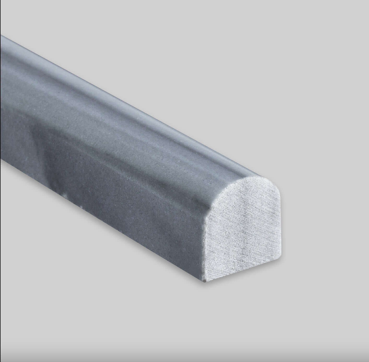 3/4”x12”, 3/4  Bardiglio Bullnose Liner Polished