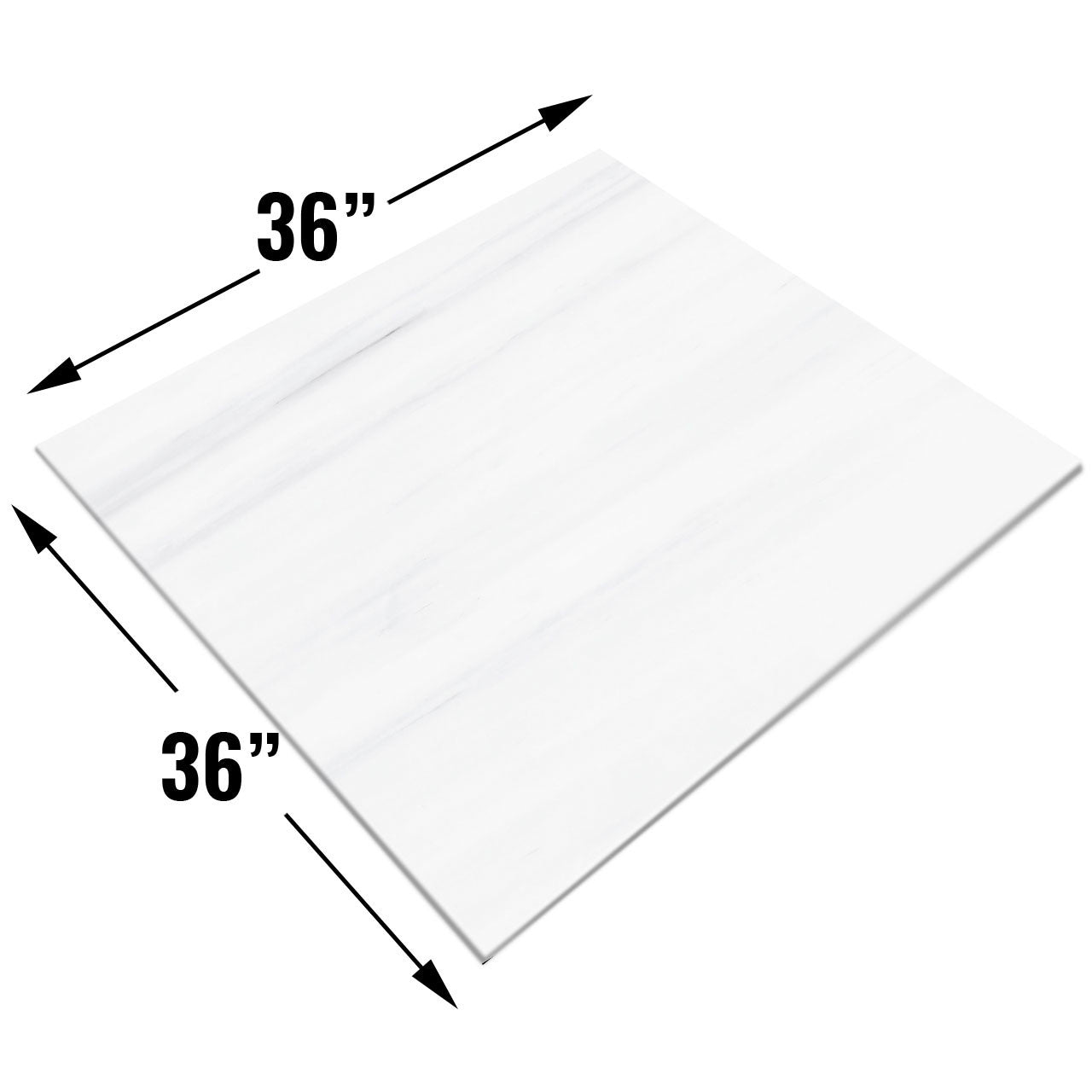36x36 Bianco Dolomite Marble Tile Polished
