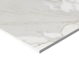 36x36 Calacatta Gold Italian Marble Tile Honed