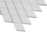 Bianco Dolomite Marble Large Diamond Mosaic Tile Polished