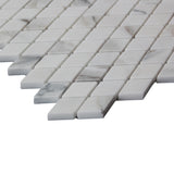 Calacatta Gold Italian Marble Diamond Mosaic Tile Honed