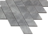 Bardiglio Gray Marble Large Diamond Mosaic Tile Polished