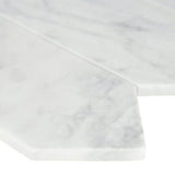 3x12 Carrara White Picket Honed Mosaic Tile