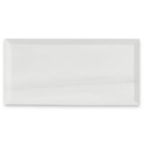 3x6 Bianco Dolomite Marble Wide Bevel Subway Tile Honed