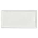 3x6 Bianco Dolomite Marble Wide Bevel Subway Tile Polished