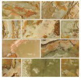 3x6 Green Onyx Polished Subway Tiles