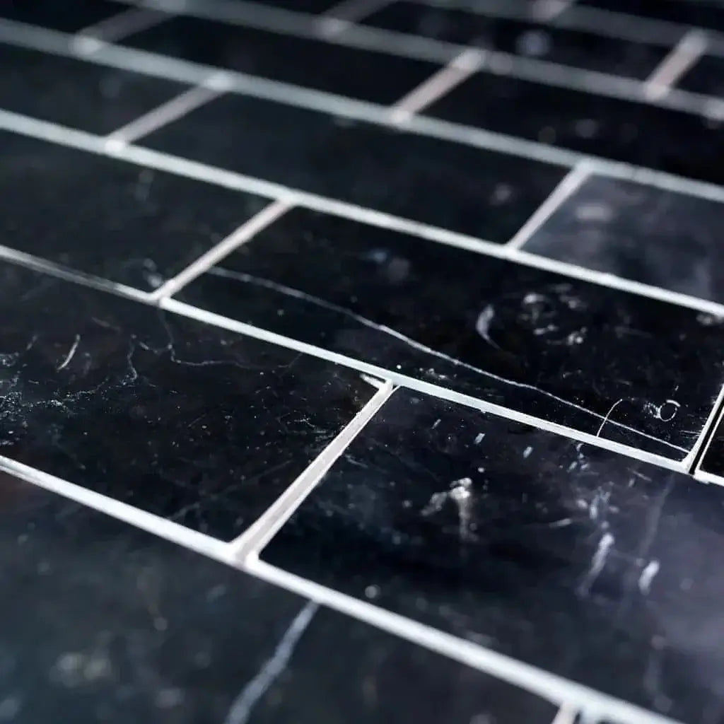 3x6 Nero Marquina Subway Marble