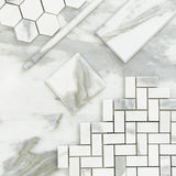 12x12 Calacatta Gold Italian Marble Tile Honed