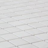 Bianco Dolomite Marble Diamond Mosaic Tile Polished