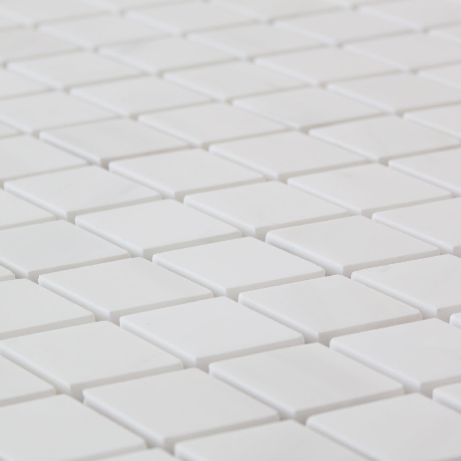 Bianco Dolomite Marble Diamond Mosaic Tile Polished