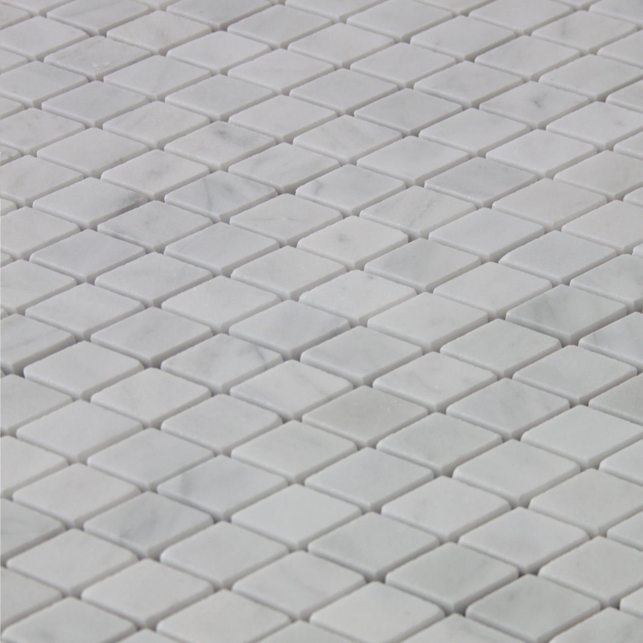 Carrara White Italian Marble Diamond Mosaic Tile Polished