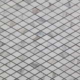 Calacatta Gold Italian Marble Diamond Mosaic Tile Honed