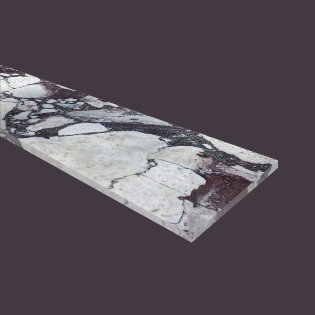 4x12 Calaacatta Violet Purple Marble Tile
