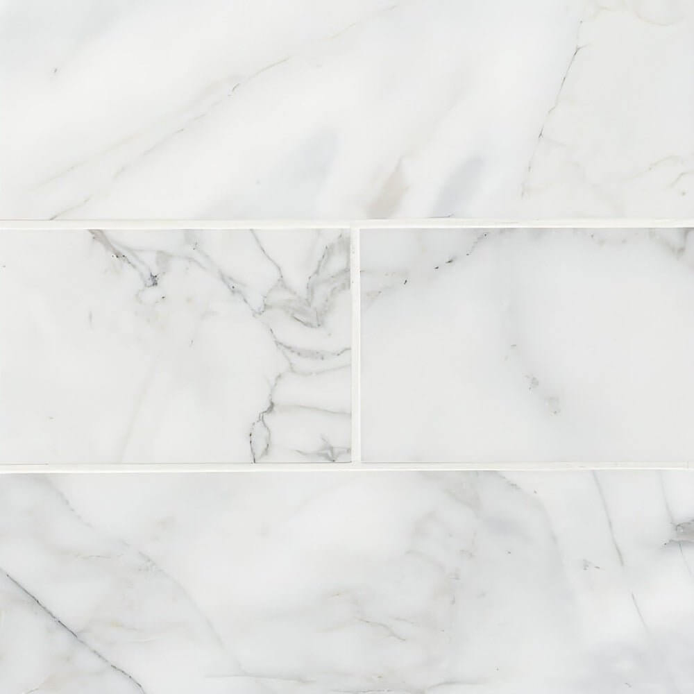 4x12 Calacatta Cressa Honed Marble