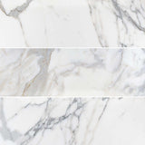 4X12 Tuscan Calacatta Subway Tile, Italian Marble