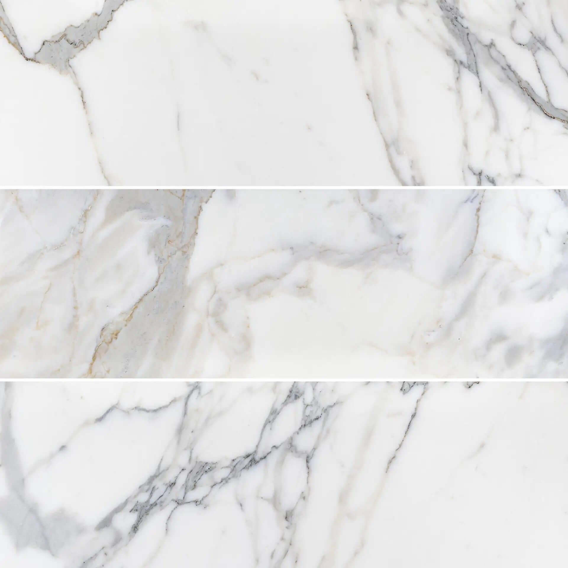 4X12 Tuscan Calacatta Subway Tile, Italian Marble