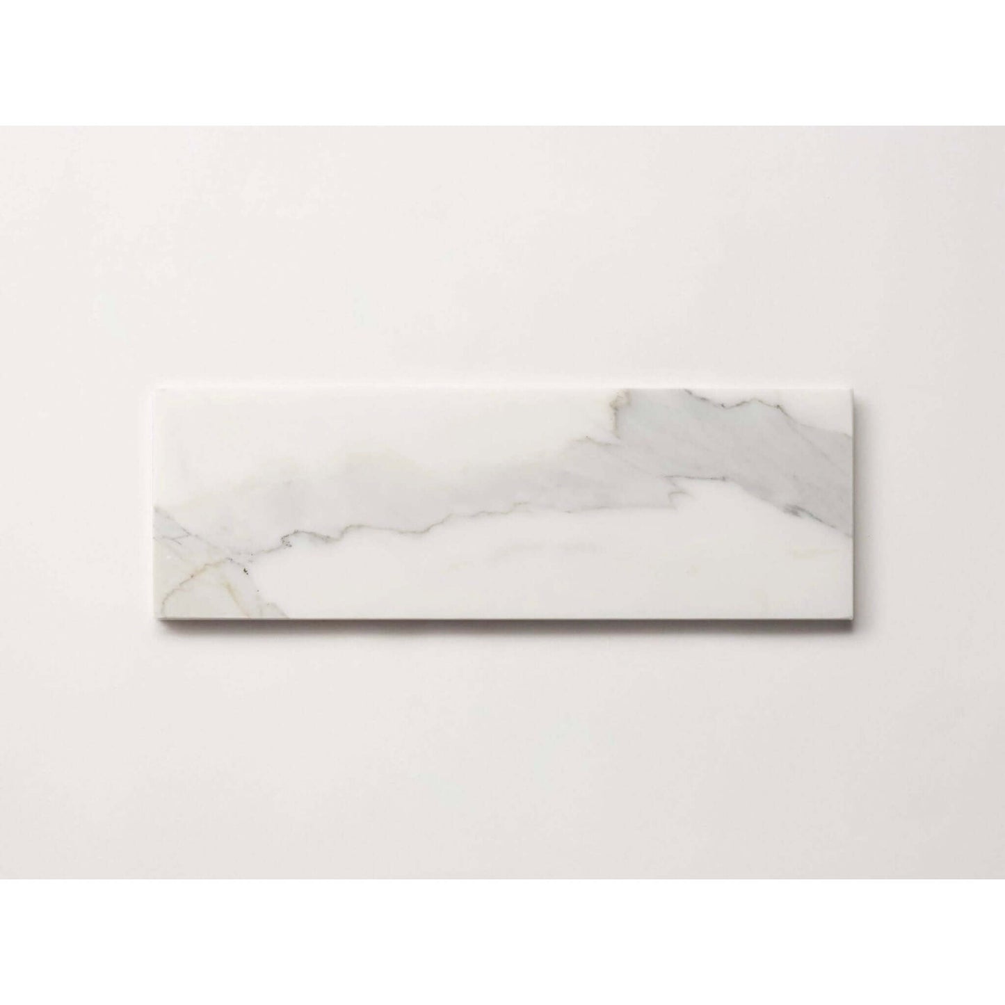 4X12 Tuscan Calacatta Subway Tile, Italian Marble