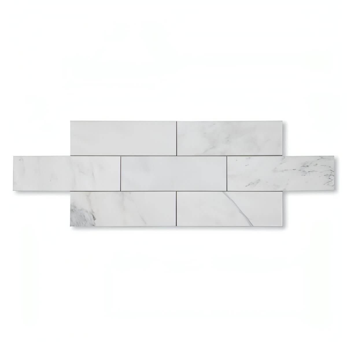 4X12 Carrara White Tile Subway Tile