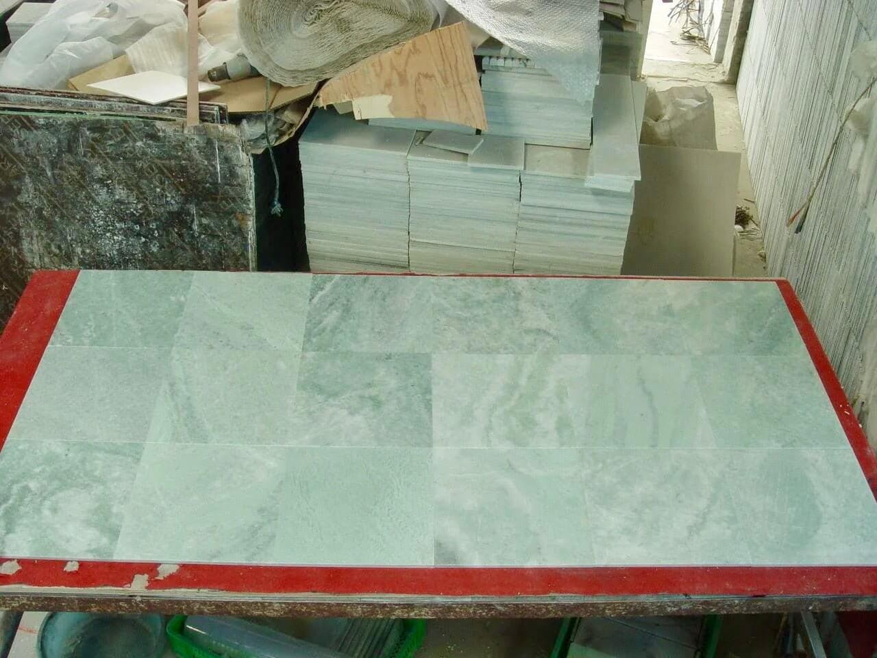4x12 Ming Green Classico Marble Tile, 3/8