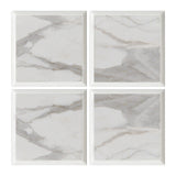 4x4 Calacatta Gold Italian Marble Subway Tile Wide Beveled Honed