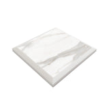 4x4 Calacatta Gold Italian Marble Subway Tile Wide Beveled Honed