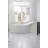 5” Tuscan Calacatta Oro Hexagon Mosaic Tile