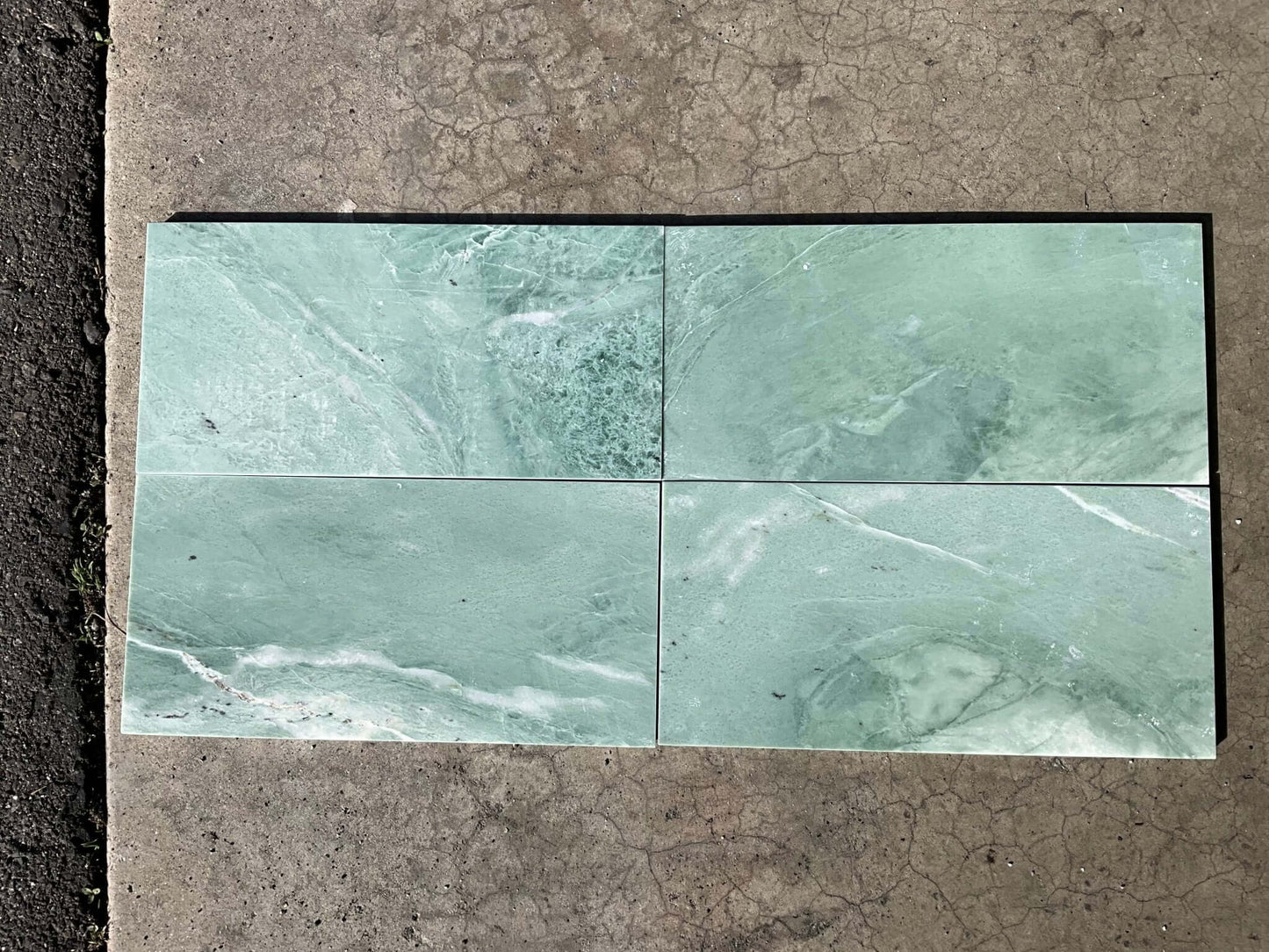 6" X 12" Ming Green Marble Tile
